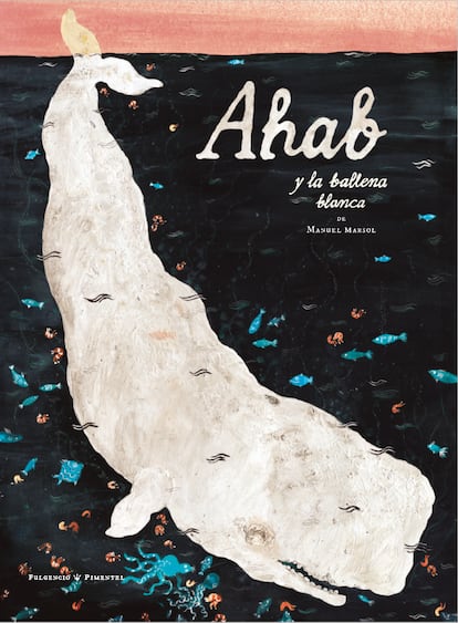 Portada de 'Ahab y la ballena blanca'.