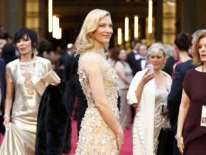 Cate Blanchett, el domingo en la alfombra roja de los Oscar.