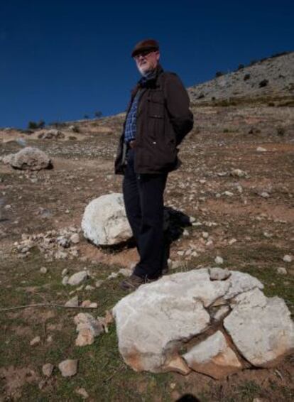 Miguel Caballero, en el paraje Peñón Colorado de Alfacar (Granada).