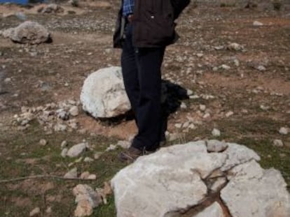 Miguel Caballero, en el paraje Pe&ntilde;&oacute;n Colorado de Alfacar (Granada).