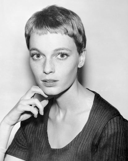 La actriz Mia Farrow, en 1965.