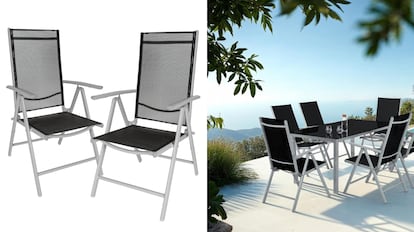 sillas reclinables jardin​