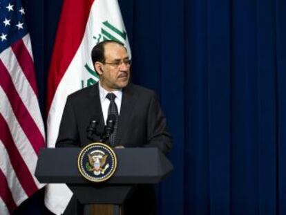 El primer ministro iraquí, Nuri al Maliki, y el presidente de EE UU, Barack Obama.