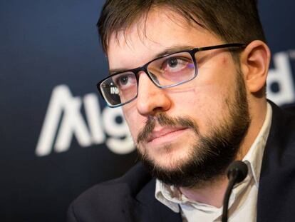 Maxime Vachier-Lagrave, el pasado marzo, durante el Torneo de Candidatos en Yekaterimburgo (Rusia)