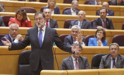 Mariano Rajoy, al Senat.