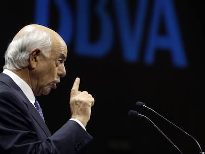 El presidente del BBVA, Francisco González.