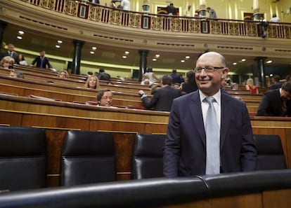 El ministro de Hacienda y Administraciones públicas en funciones, Cristóbal Montoro.