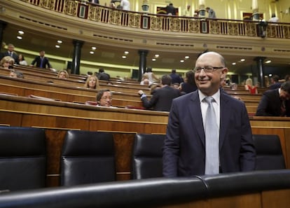 El ministro de Hacienda y Administraciones p&uacute;blicas en funciones, Crist&oacute;bal Montoro.