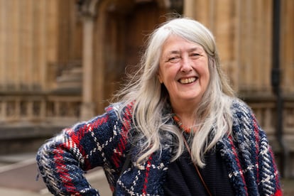 Mary Beard, en el festival literario de Oxford en abril de 2019.