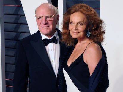Barry Diller y Diane von F&uuml;rstenberg en una de las fiestas tras los Oscar de este a&ntilde;o.