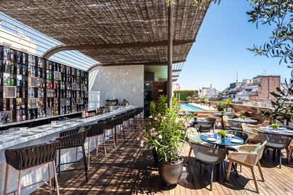 Terraza de The Rooftop en el hotel Sir Victor de Barcelona. 