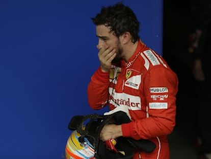 Alonso, tras el Gran Premio de Brasil.