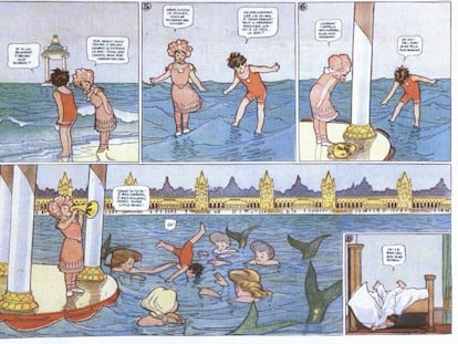 Una viñeta de 'Little Nemo', creado en 1905 por Winsor McCay para las páginas dominicales del New York Herald.