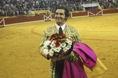 Morante de la Puebla, en la plaza de Illescas (Toledo), el 7 de marzo de 2020.