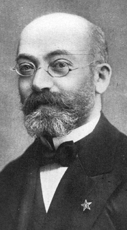 Retrato de Lázaro Zamenhof, el médico que inventó el esperanto.