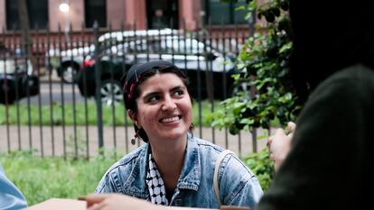 Basil Rodríguez, 24 años, una de las estudiantes que organizó las protestas en la Universidad de Columbia.