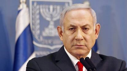 El primer ministro israelí, Banjamin Netanyahu, en Tel Aviv (Israel), el pasado 18 de noviembre.  
 