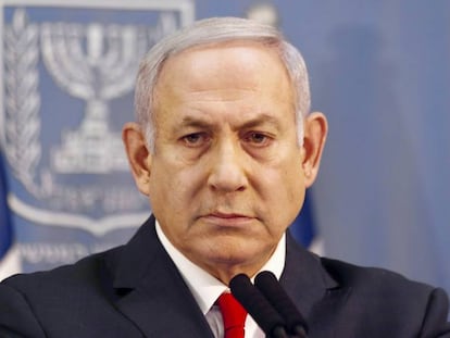 El primer ministro israelí, Banjamin Netanyahu, en Tel Aviv (Israel), el pasado 18 de noviembre.  
 