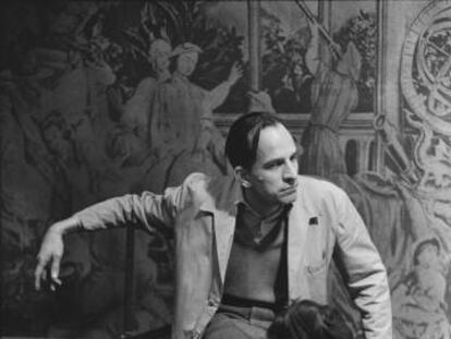El director Ingmar Bergman en el rodaje de 'El ojo del diablo' (1960).