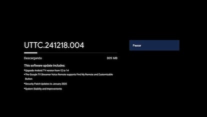 Actualización de Chromecast con Google TV con Android 14