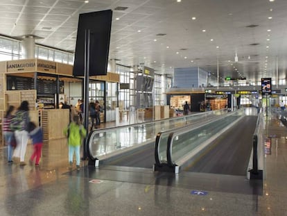 Una de las cafeterías en la T4 de Madrid-Barajas.