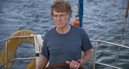 Robert Redford en 'Cuando todo está perdido'.