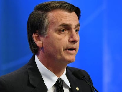 O candidato do PSL, Jair Bolsonaro, segue líder de intenções de voto