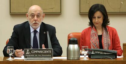 El fiscal general del Estado, Jose Manuel Maza, durante una comparecencia en el Congreso, en noviembre de 2016.