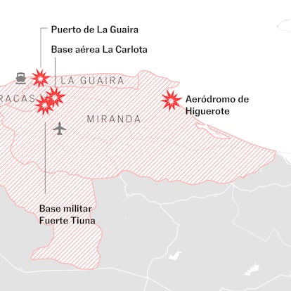 Mapas del ataque de EEUU sobre Venezuela: objetivos, espacio aéreo y flota desplegada
