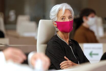 Christine Lagarde, presidenta del BCE, en París el pasado octubre.