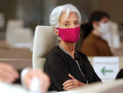 Christine Lagarde, presidenta del BCE, en París el pasado octubre.