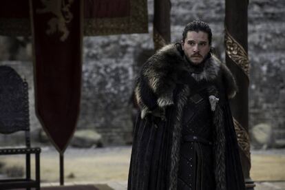 Jon Snow (Kit Harington) no último episódio da sétima temporada de 'Game of Thrones'