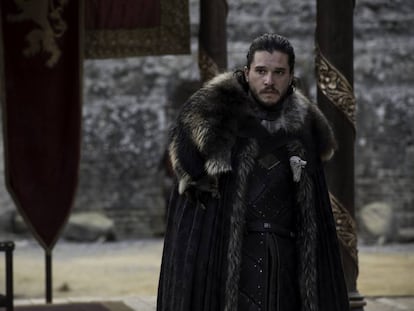 Jon Snow (Kit Harington) no último episódio da sétima temporada de 'Game of Thrones'