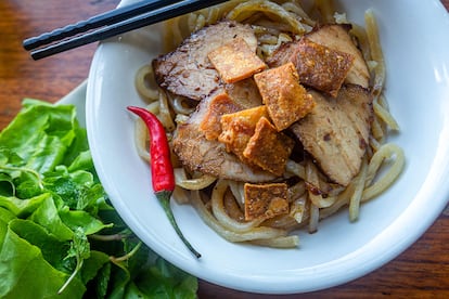 Los fideos cao lau de Hoi An.