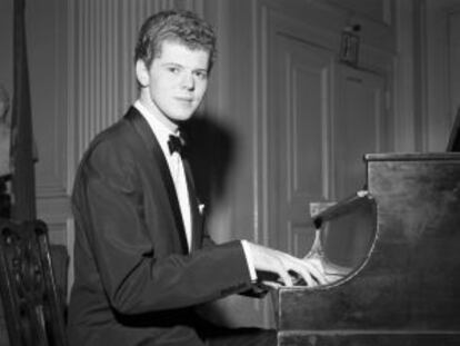 El pianista estadounidense Van Cliburn, en 1958.