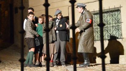 Representació de l'Holocaust a les festes de Halloween de Frías (Burgos).