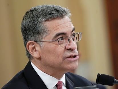 Health and Human Services Secretary Xavier Becerra testifies during the House Committee hearing on Ways and Means hearing on March 28, 2023, on Capitol Hill in Washington