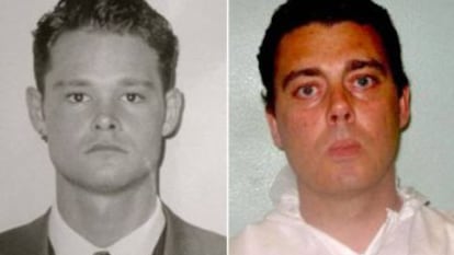 A la izquierda, Romano van der Dussen antes de su ingreso en prisión en septiembre de 2003. A la derecha, el británico Mark Dixie.