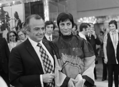 Cacoyannis con Irene Pappas en 1971