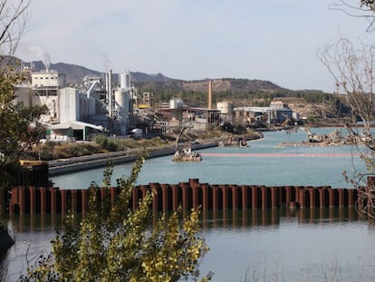 El embalse de Flix, en la provincia de Tarragona.