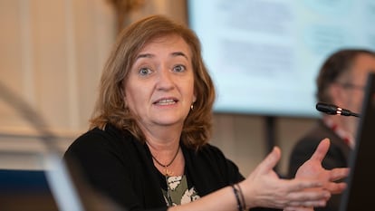 La presidenta de la Autoridad Independiente de Responsabilidad Fiscal (AIReF), Cristina Herrero, el pasado verano en el XLI Seminario de APIE en Santander.