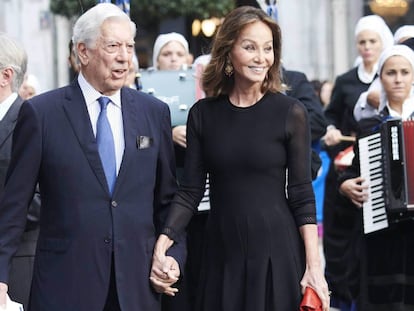 Isabel Preysler y Mario Vargas Llosa en los últimos premios Princesa de Asturias en Oviedo. 