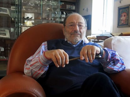 El escritor y fil&oacute;sofo italiano Umberto Eco.