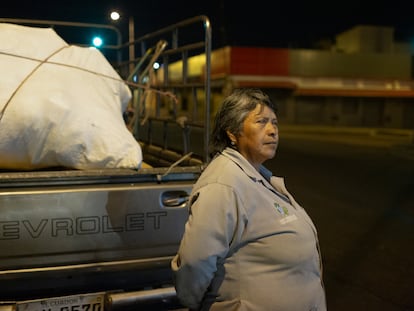 Chiarra Negrello, recicladora, en Quito (Ecuador), en 2019.