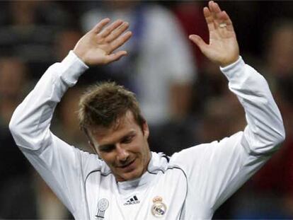 David Beckham, en el partido contra el Écija