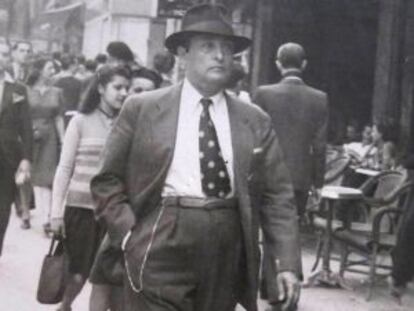 Gilberto Bosques en la avenida de la Canebière de Marsella en 1941.