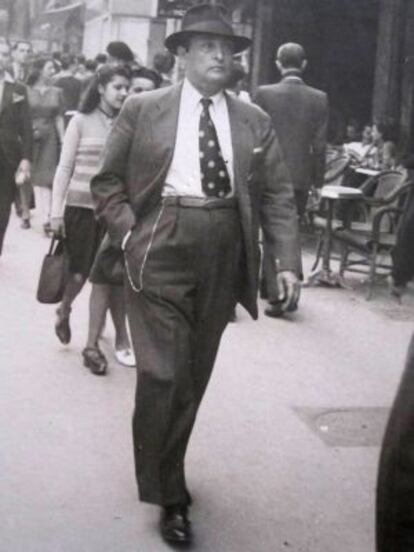 Gilberto Bosques en la avenida de la Canebière de Marsella en 1941.