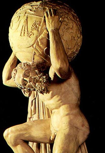 El <i>Atlas Farnesio,</i> del Museo Arqueológico de Nápoles.