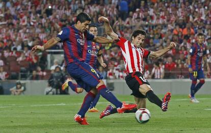 Luis Suárez, en la final de Copa del Rey ante el Athletic.