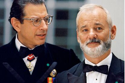 Jeff Goldblum y Bill Murray llevan el esmóquin con mucha actitud.